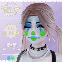 FREE Fleur's Makeup (Amelia Head Textures) (Clown make up overlay)