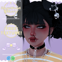 FREE DIY Prettyface (Akii Female Head Textures) (Blood, splatter, freckles, moles, make up overlays)