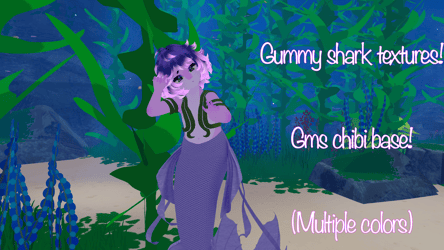 {GMS CHIBI BASE TEXTURES} gummy shark