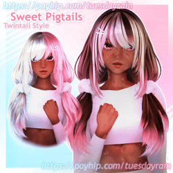 Sweet Pigtails | Ponytail Twintails
