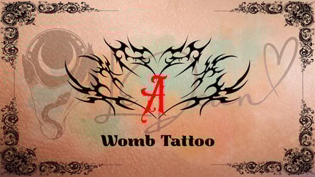 Womb Initial Tattoo | FREEBIE