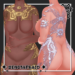 ✦ BENOTAFRAID ✦ GM's Fem Base v2.0 ✦ Free ✦ Angel tattoos