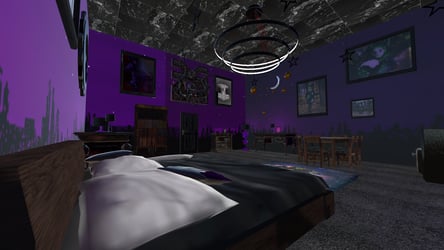 (PC/QUEST) Avatar Bedroom Apartment - Purple And Black Gothic Version