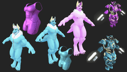 Vaporeon Mama-Gen + Papa-Gen Textures (SFW/NSFW/Maternity)