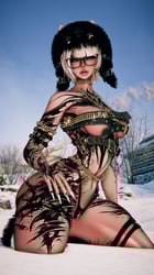 Black Flowers - 4K Body Texture