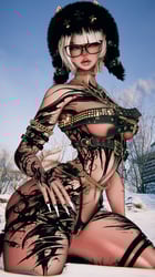 Black Flowers - 4K Body Texture