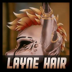 Layne Hair - VRChat Furry Stylized Hair
