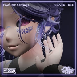 Pixel Rex Earrings - Server Free