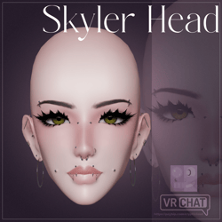 Skyler Head for VRChat [FT, 360+ Blendshapes}