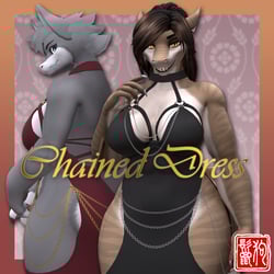 DLC - Ghostly Female Sharks Chained Dress (VRChat Asset)