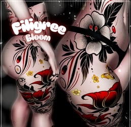 FiligreeBloom Body Texture (VR-Chat)