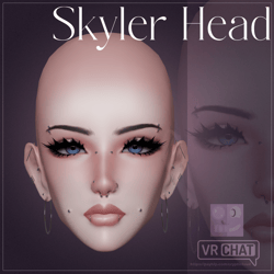 Skyler Head for VRChat [FT, 360+ Blendshapes}