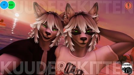 Asher, Male Grey Wolf Furry Avatar [PC+QUEST][VRCFT][SPS][VRChat Avatar]