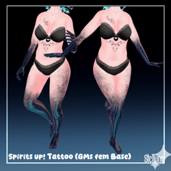 ☆ Spirits Up! Tattoo (GMs female Base) ☆