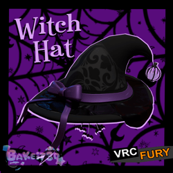 Witch Hat  Vrchat Asset (VRCFURY) (PERSONAL/COMMERCIAL LICENSE)