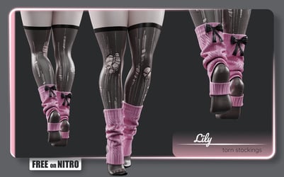 LILY torn stockings