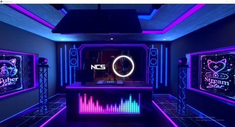 Warudo Environment : DJ Room