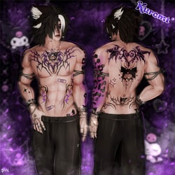 Purple Mood: Kuromi© - 4k Body Texture - Male