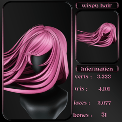 wispy whimsical hair
