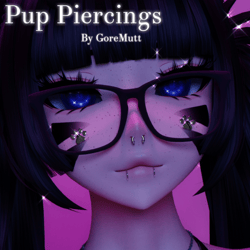 ★·.·`¯´·.·★ Pup Piercings - Starlight Head - Free ★·.·`¯´·.·★