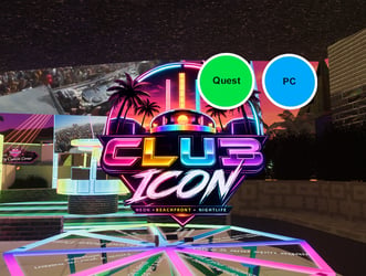 Club Icon – Neon Beachfront VRChat Nightclub (FULL VERSION)