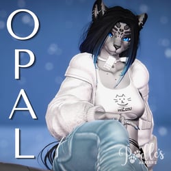 Opal the Snow Leopard | PC + Quest + VRCFT