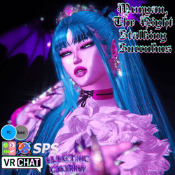 Morgan, The Night Stalking Succubus | UE VRCFT | PC ONLY | GOGO | SPS | VRChat Avatar (Personal License ONLY.)