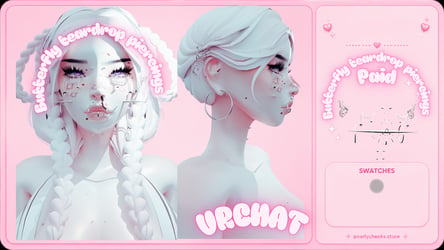 Butterfly teardrop piercings