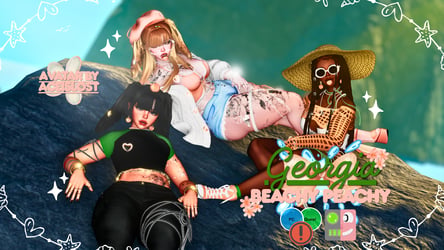 𖤐Georgia ... Beachy Peachy COLLAB[PC/QUEST/FT]⸝⸝