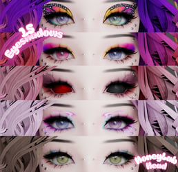 Honey Lab Eyeshadows - 15 Looks + 2 Extra's
