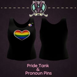 Pride Tank & Pronoun Pins *FREE*