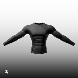 Long Sleeve Workout Shirt (commercial & personal license)