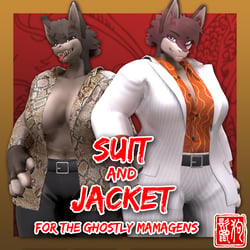 DLC - Ghostly Mamagens Suit and Jacket (VRChat Asset)