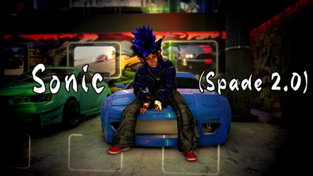 Sonic A.K.A. Spade 2.0 (VRChat Avatar)