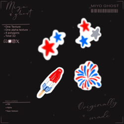 4th of July Stickers