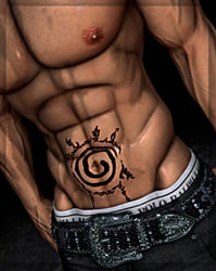 NINE SEAL- MALE BASE - BODY STICKERS