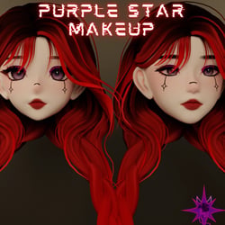 Purple Star Makeup (Amelia Head)