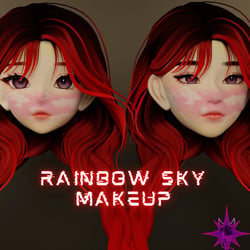 Rainbow Sky Makeup (Amelia Head)