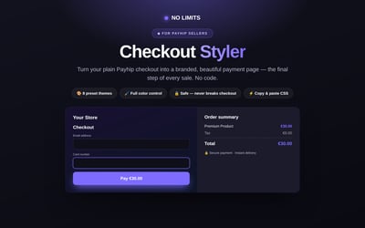 Checkout Styler - NO LIMITS