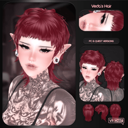"Veda's Mullet" — Hair for VRChat