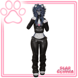 Leather Punk Outfit | VRChat |