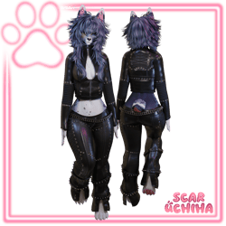 Leather Punk Outfit | VRChat |