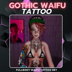 Gothic Waifu Tattoo