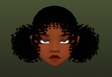 Curly Twin Buns
