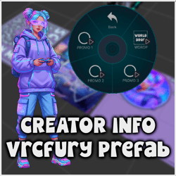 Creator Info | Vrcfury Prefab | FREE