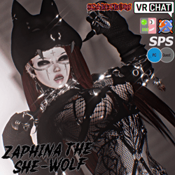 Zaphina, The She-Wolf | SCARECROW x seo | UE VRCFT | PC ONLY | GOGO | SPS | VRChat Avatar (Personal License ONLY.)