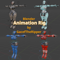 Assaultron (NSFW/SFW) Blender Animation Rig ONLY