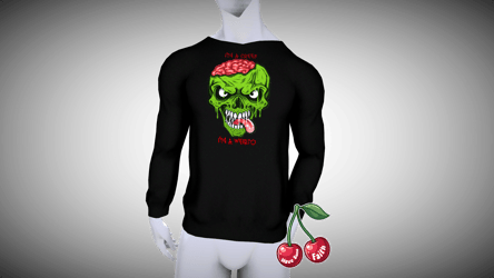 "Lazy Bones" Halloween Meme Sweatshirt VRBASE E-Boy