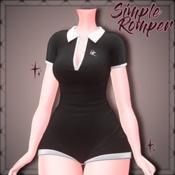 【✦QVK】Simple Romper [✦FREE GIFT✦ ]