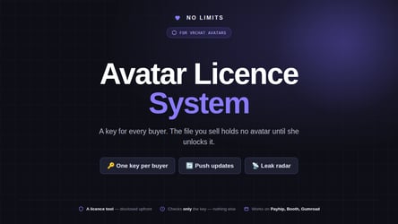 Keyed - Avatar Licence System - NO LIMITS